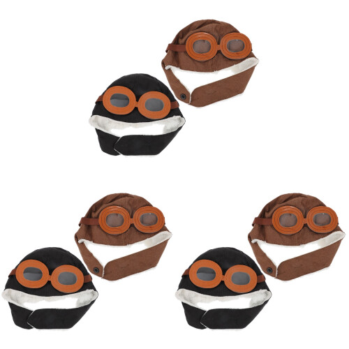 6St Barnmössor I Pilotmotiv Unisex Vinterkepsar För 1