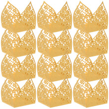 50Pcs Utskurna Blommor Chokladhållare Med Chokladpapper