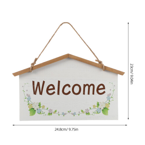 Welcome Dörrskylt Träupphängning För Takdäck Ingång 1