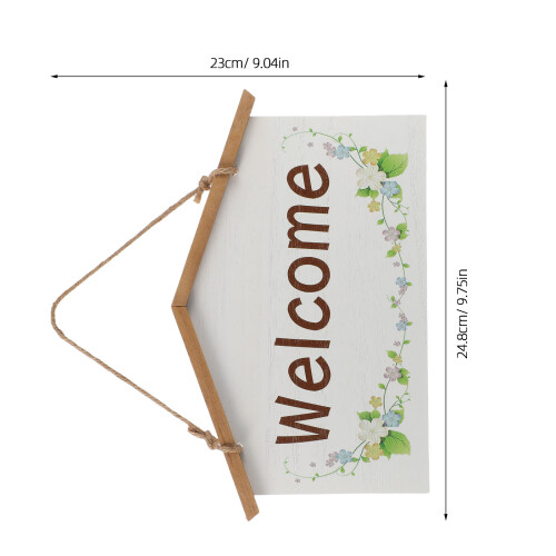 Welcome Dörrskylt Träupphängning För Takdäck Ingång 2