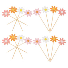 80Pcs Daisy Muffinspinnar För Födelsedags- Bröllops- Bebisparty