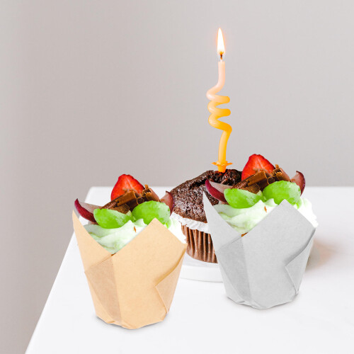 100Pcs Cupcake Liners Muffin Pappersklädsel Baka Cup Holder 1