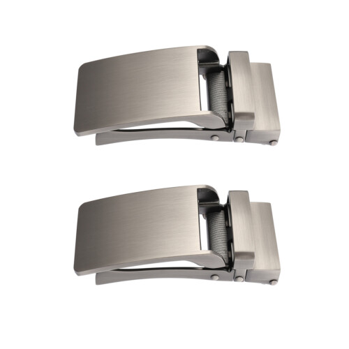 4 Stycken Herrars Legering Automatisk Spänne För Bälte (Silver)