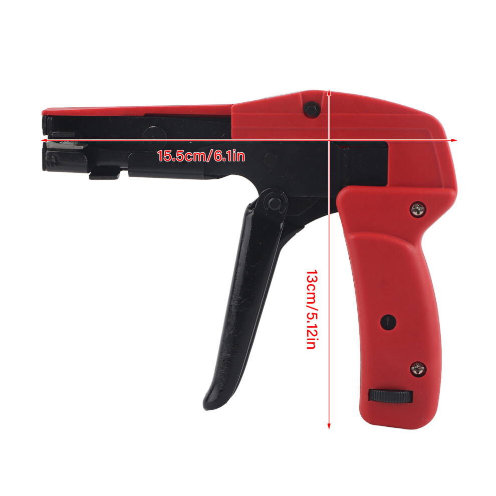 Versatile Cable Tie Gun For 2.4-4.8Mm Nylon Cable Ties Fasten & Cut Tool 4991363384400