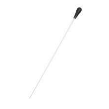 Music baton professional 1pc with resin handle - Black