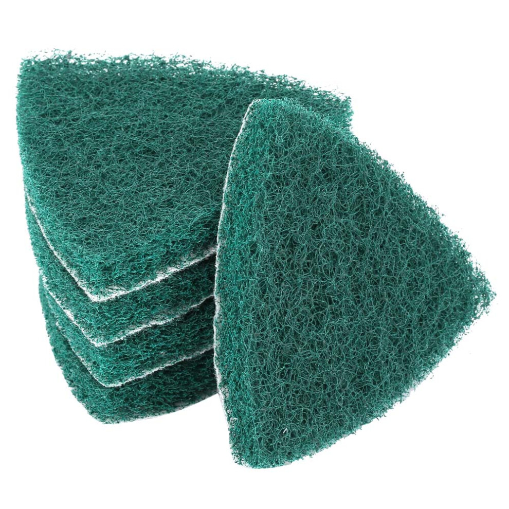 Durable 5Pcs Triangle Polishing Pads For Grinding Machines Self Adhesive 100Mm 4241363385472