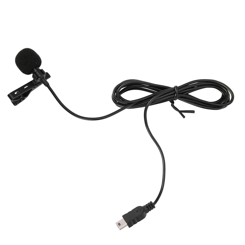 Stereo External Microphone For Gopro Hero 3/3+/4 Mini Usb Clip Included 4651363385721