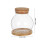 2Sats Transparent Glasvas Hydroponisk Planter Med Mat För Hem 2