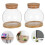 2Sats Transparent Glasvas Hydroponisk Planter Med Mat För Hem 11