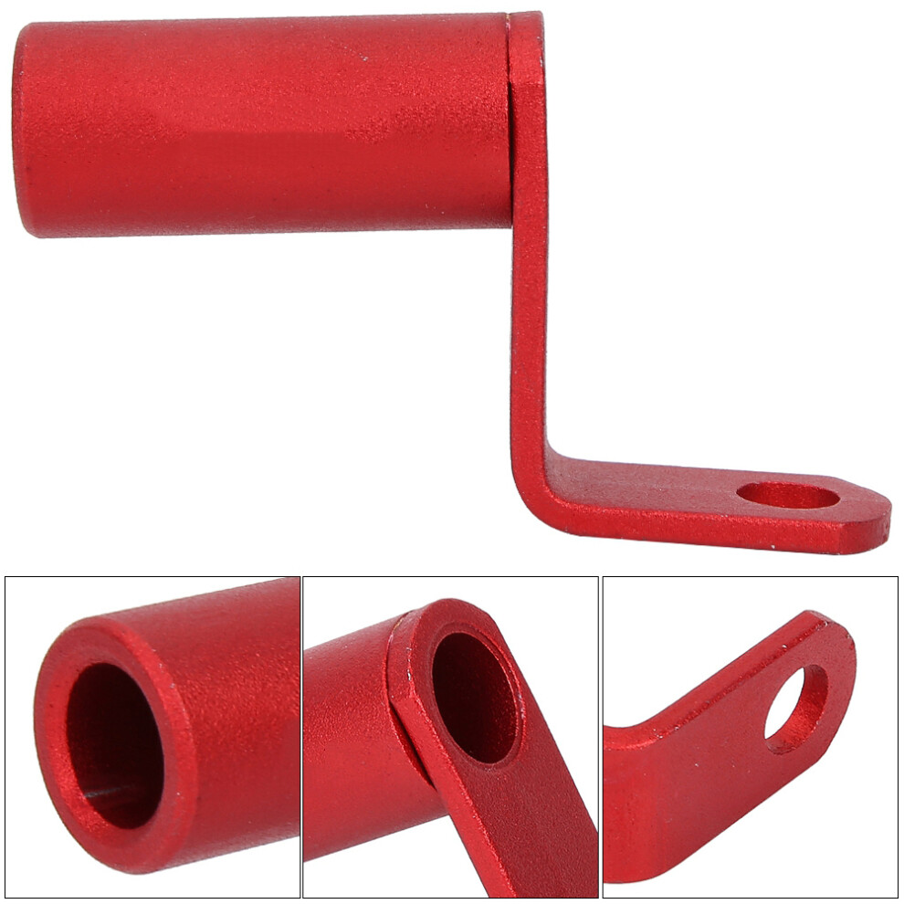 Motorcycle Rearview Mirror Clamp Mount With Cnc Aluminum - Red 4661363385171