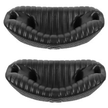 2St Svart Chin Cushion För Fotbolls- Och Hockeyhjälm, Snabbmontering