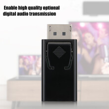 HDMI-Weiblich zu DisplayPort-Männlich Adapter für PC, Laptop, HDTV, schwarz, 4K-Unterstützung