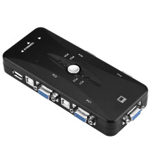 VGA-kompatibler USB 2.0 KVM-Switch, 2- oder 4-Anschlüsse, Manueller Videoaustausch, Einfache Einrichtung