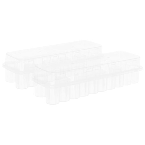 24Pcs Transparent Injektionsflaskor Förvaringslåda Plast Kylskåp
