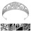 Hochzeit Haarschmuck Silberner Brautkranz Mit Strasssteinen 7
