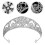 Hochzeit Haarschmuck Silberner Brautkranz Mit Strasssteinen 4