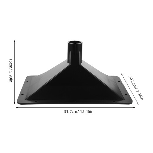 Rektangulär Högtalare Horn Utomhusplast Skruvtråd 26 Mm 2