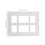 Background Frame 3D Metallskärningsstencil För Scrapbooking DIY 3
