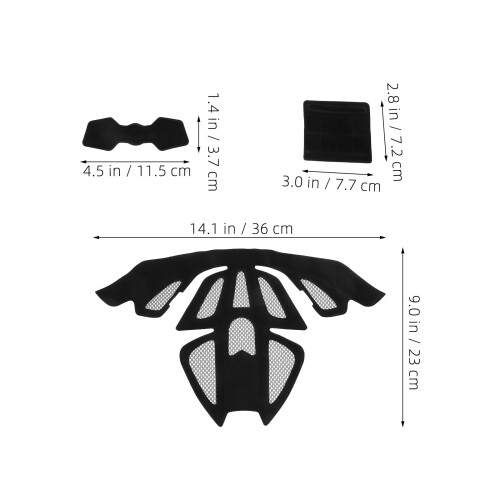 2 Set Helm Padding: Andningsbar Skumgummipad För 2