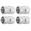 4St Metallventilhattar För Bilhjul Robust Silver Skyddande Ventilskaft 1