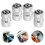 4St Metallventilhattar För Bilhjul Robust Silver Skyddande Ventilskaft 9