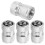 4St Metallventilhattar För Bilhjul Robust Silver Skyddande Ventilskaft 8