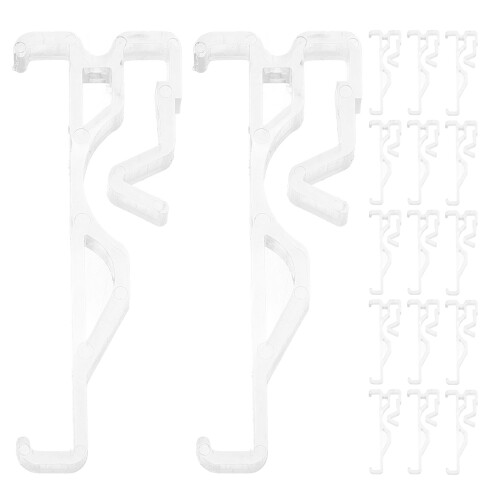 24 Pcs Spetsklämmor: Transparent Akryl, 2,5 , För Markiser