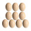 10Pcs Påskträeggs DIY Simuleringsägg Målningsträeggs Graffitiägg Beige 1