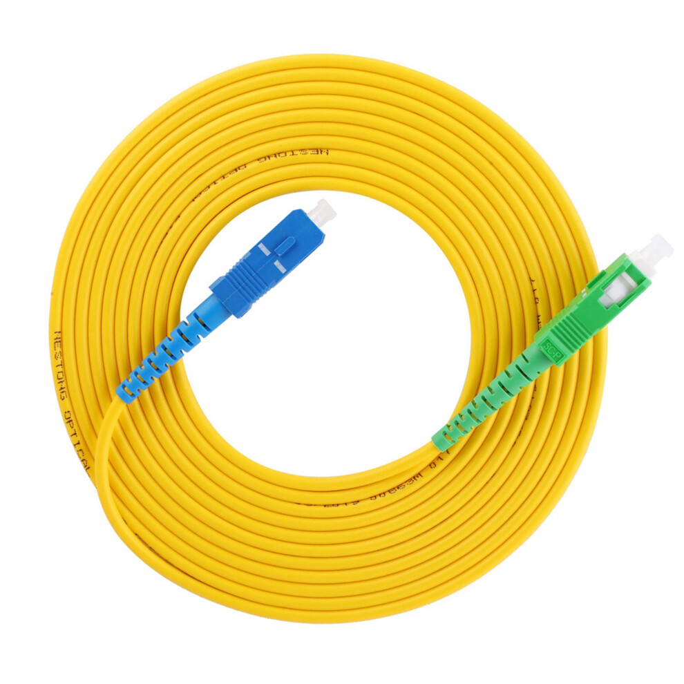 Single Mode 20M Fibre Patch Cord Optical Jumper Apc-Sc Upc Low Loss Fibre Au 9431363386967