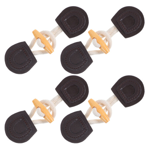 Pu Horn Knappar För Kappor Och Jackor, 4 Set
