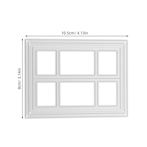 Background Frame 3D Metallskärningsform Kolstål För Scrapbooking DIY 2