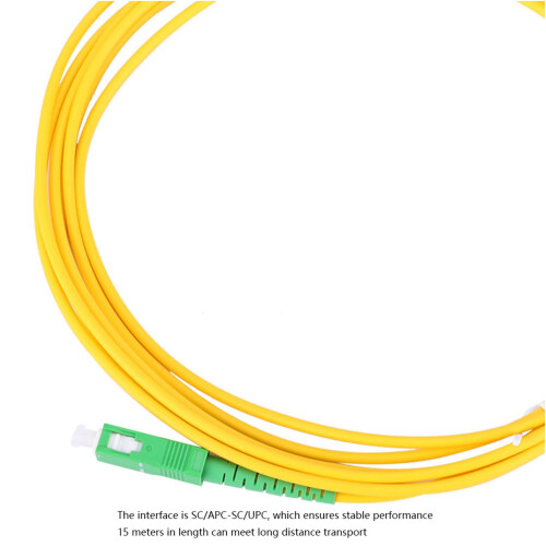 Glasfaser-Jumper 20 m Singlemode APC-SC UPC Premium Patchkabel 2