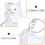 Cat Hair Keepsake Nyckelring: Transparent Katt 8