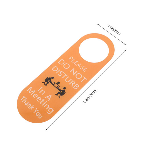 2St Mötesrumsskylt Orange Akryl Dörrhängare Privatstatus 2