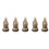 5Pcs Buddha-hand Messingsdesignad Ornameng 11