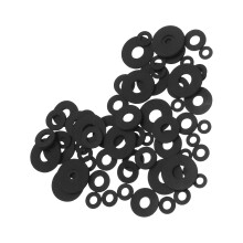 100 St Styv Gummipackningar 10-25 Mm Svart För Skruvar Kranar