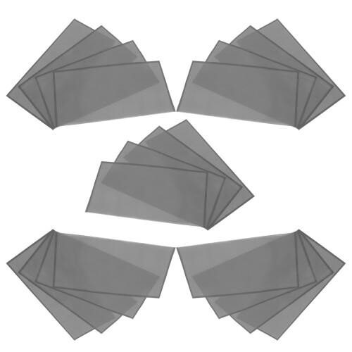 20 Ark Presentpapper 22,4x22,4 Svart Vattentät