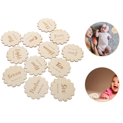 1 Set Baby Kort, Månadsvis, 2