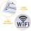 Wifi Lösenords Väggetikett För Hem Företag 8