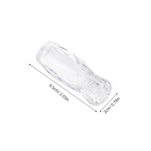 5St Nagelglitterbehållare, Transparent Plast, Resevänlig Design 2