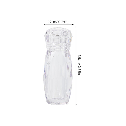 5St Nagelglitterbehållare, Transparent Plast, Resevänlig Design 1