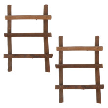 2St Miniatyr Rattan Trädgårdssmycke Dockskåpsscener Mikrolandskap