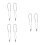 6 Pcs Simulation Halsband, Tandhalsband, Unisex Modehängesmärke 6