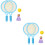 2 Set Barns Badmintonracket Träning Ute Fritid 7