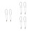 6 Pcs Simulation Halsband, Tandhalsband, Unisex Modehängesmärke 8