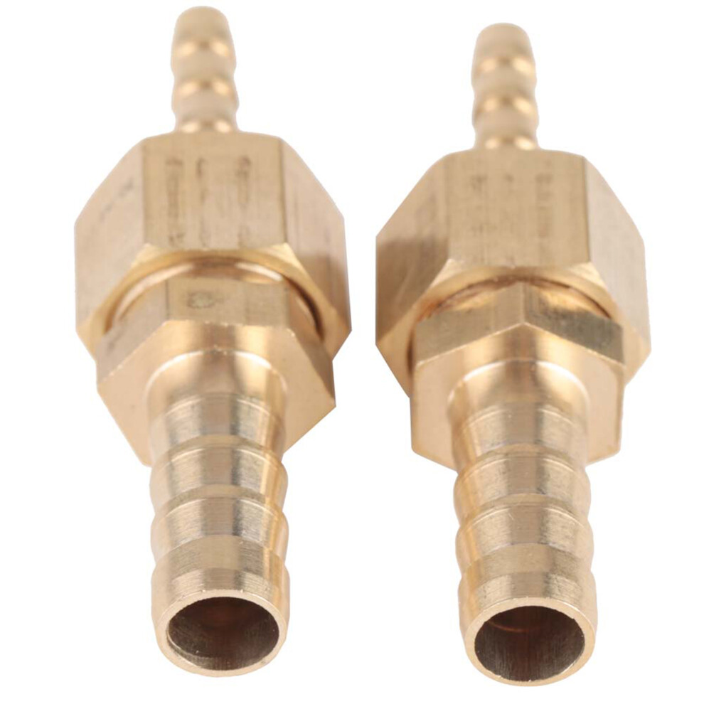 Brass Hose Barb Reducer 4-8Mm 2Pcs Reducing Plug Connector For Plumbing 8051363389327