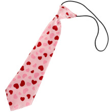 3St Chict Dekorerande Valentins Slips Hjärtan - Festlig Rosa