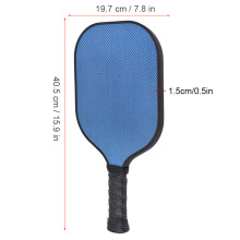 Outdoor Portable PP Pickleball Paddle with Electroplating Surface - Blue, 236g