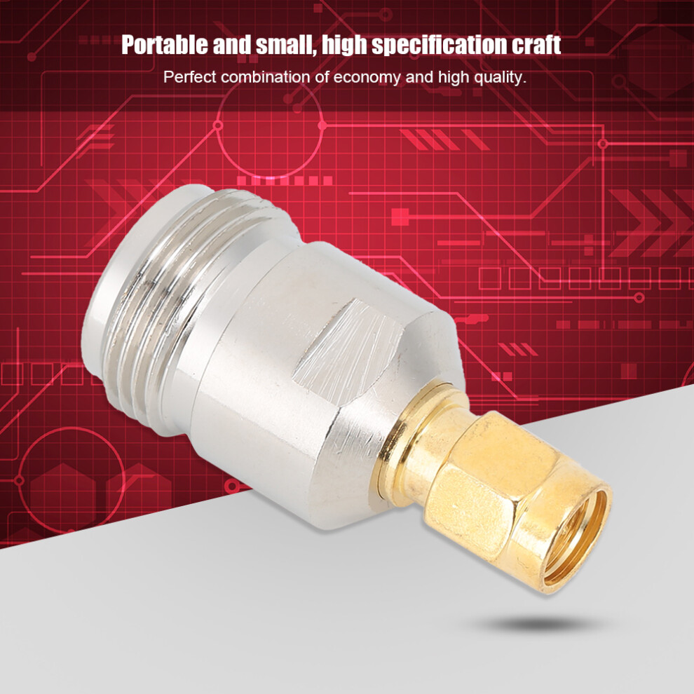 2Pcs N Female To Sma Male Adapter Plated Connector Small Stable Signal Gold 7671363389823