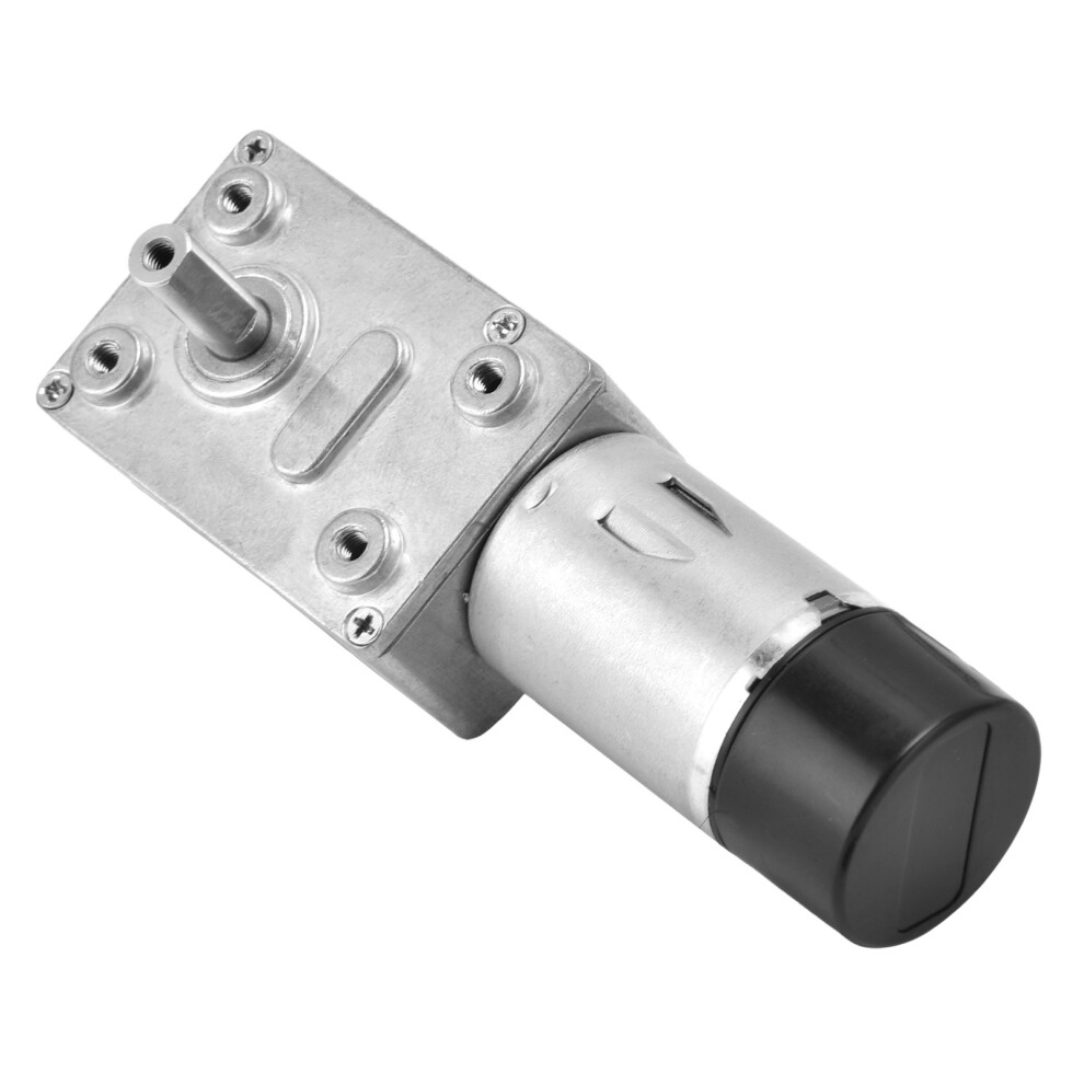 High Torque Dc Worm Gear Motor 15Mm Double Shaft 12V 40Rpm With Encoder For Diy 8781363388746